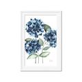 Picture of Blue Hydrangeas II _GroupedProduct_Rectangle_Portrait_Framed_Matted_