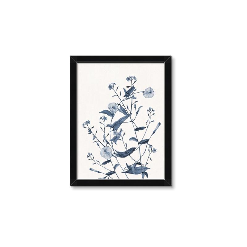 Picture of Blue Flower Sketch I _GroupedProduct_Rectangle_Portrait_Framed_Matted_