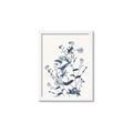 Picture of Blue Flower Sketch I _GroupedProduct_Rectangle_Portrait_Framed_Matted_