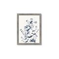 Picture of Blue Flower Sketch I _GroupedProduct_Rectangle_Portrait_Framed_Matted_