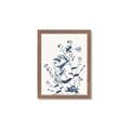 Picture of Blue Flower Sketch I _GroupedProduct_Rectangle_Portrait_Framed_Matted_