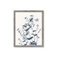 Picture of Blue Flower Sketch I _GroupedProduct_Rectangle_Portrait_Framed_Matted_