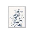 Picture of Blue Flower Sketch I _GroupedProduct_Rectangle_Portrait_Framed_Matted_
