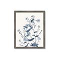 Picture of Blue Flower Sketch I _GroupedProduct_Rectangle_Portrait_Framed_Matted_