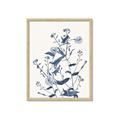 Picture of Blue Flower Sketch I _GroupedProduct_Rectangle_Portrait_Framed_Matted_