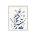 Picture of Blue Flower Sketch I _GroupedProduct_Rectangle_Portrait_Framed_Matted_