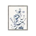 Picture of Blue Flower Sketch I _GroupedProduct_Rectangle_Portrait_Framed_Matted_