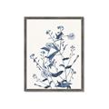 Picture of Blue Flower Sketch I _GroupedProduct_Rectangle_Portrait_Framed_Matted_