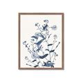 Picture of Blue Flower Sketch I _GroupedProduct_Rectangle_Portrait_Framed_Matted_
