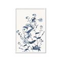 Picture of Blue Flower Sketch I _GroupedProduct_Rectangle_Portrait_Framed_Matted_