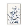 Picture of Blue Flower Sketch I _GroupedProduct_Rectangle_Portrait_Framed_Matted_