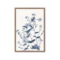 Picture of Blue Flower Sketch I _GroupedProduct_Rectangle_Portrait_Framed_Matted_