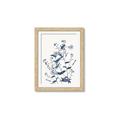 Picture of Blue Flower Sketch I _GroupedProduct_Rectangle_Portrait_Framed_Matted_