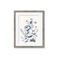 Picture of Blue Flower Sketch I _GroupedProduct_Rectangle_Portrait_Framed_Matted_