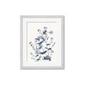 Picture of Blue Flower Sketch I _GroupedProduct_Rectangle_Portrait_Framed_Matted_