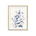 Picture of Blue Flower Sketch I _GroupedProduct_Rectangle_Portrait_Framed_Matted_