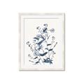 Picture of Blue Flower Sketch I _GroupedProduct_Rectangle_Portrait_Framed_Matted_