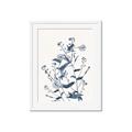 Picture of Blue Flower Sketch I _GroupedProduct_Rectangle_Portrait_Framed_Matted_