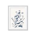 Picture of Blue Flower Sketch I _GroupedProduct_Rectangle_Portrait_Framed_Matted_