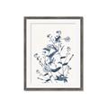 Picture of Blue Flower Sketch I _GroupedProduct_Rectangle_Portrait_Framed_Matted_