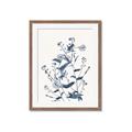 Picture of Blue Flower Sketch I _GroupedProduct_Rectangle_Portrait_Framed_Matted_