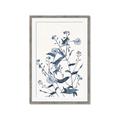 Picture of Blue Flower Sketch I _GroupedProduct_Rectangle_Portrait_Framed_Matted_