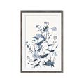 Picture of Blue Flower Sketch I _GroupedProduct_Rectangle_Portrait_Framed_Matted_
