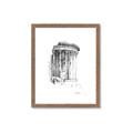 Picture of Greek Column Sketch _GroupedProduct_Rectangle_Portrait_Framed_Matted_