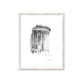 Picture of Greek Column Sketch _GroupedProduct_Rectangle_Portrait_Framed_Matted_