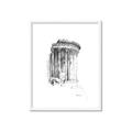 Picture of Greek Column Sketch _GroupedProduct_Rectangle_Portrait_Framed_Matted_