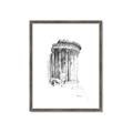 Picture of Greek Column Sketch _GroupedProduct_Rectangle_Portrait_Framed_Matted_