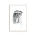 Picture of Greek Column Sketch _GroupedProduct_Rectangle_Portrait_Framed_Matted_