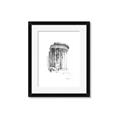 Picture of Greek Column Sketch _GroupedProduct_Rectangle_Portrait_Framed_Matted_