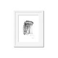 Picture of Greek Column Sketch _GroupedProduct_Rectangle_Portrait_Framed_Matted_