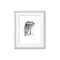 Picture of Greek Column Sketch _GroupedProduct_Rectangle_Portrait_Framed_Matted_