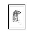 Picture of Greek Column Sketch _GroupedProduct_Rectangle_Portrait_Framed_Matted_