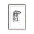 Picture of Greek Column Sketch _GroupedProduct_Rectangle_Portrait_Framed_Matted_