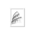 Picture of Colosseum Sketch _GroupedProduct_Rectangle_Portrait_Framed_Matted_