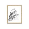 Picture of Colosseum Sketch _GroupedProduct_Rectangle_Portrait_Framed_Matted_