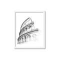 Picture of Colosseum Sketch _GroupedProduct_Rectangle_Portrait_Framed_Matted_