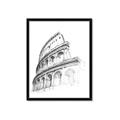 Picture of Colosseum Sketch _GroupedProduct_Rectangle_Portrait_Framed_Matted_