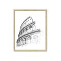 Picture of Colosseum Sketch _GroupedProduct_Rectangle_Portrait_Framed_Matted_