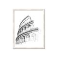 Picture of Colosseum Sketch _GroupedProduct_Rectangle_Portrait_Framed_Matted_