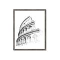 Picture of Colosseum Sketch _GroupedProduct_Rectangle_Portrait_Framed_Matted_