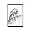 Picture of Colosseum Sketch _GroupedProduct_Rectangle_Portrait_Framed_Matted_