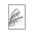 Picture of Colosseum Sketch _GroupedProduct_Rectangle_Portrait_Framed_Matted_