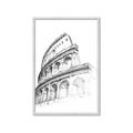 Picture of Colosseum Sketch _GroupedProduct_Rectangle_Portrait_Framed_Matted_