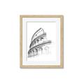 Picture of Colosseum Sketch _GroupedProduct_Rectangle_Portrait_Framed_Matted_