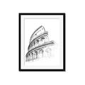 Picture of Colosseum Sketch _GroupedProduct_Rectangle_Portrait_Framed_Matted_