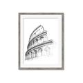 Picture of Colosseum Sketch _GroupedProduct_Rectangle_Portrait_Framed_Matted_